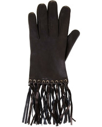 BCBGMAXAZRIA Fringe Leather Gloves
