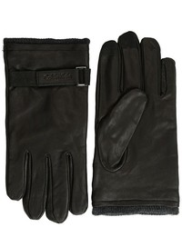 Calvin Klein Belted Leather Glove And Touch Tips