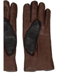 Loro Piana Bi Color Leather Gloves