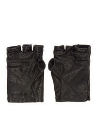 Boris Bidjan Saberi Black Fingerless Gloves