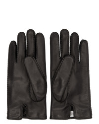 Valentino Black Garavani Leather Gloves