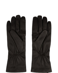 Ann Demeulemeester Black Leather Classic Gloves