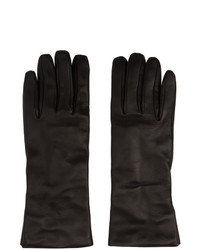 Ann Demeulemeester Black Leather Classic Gloves