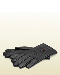 Gucci Black Leather Glove