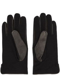 A.P.C. Black Leather Luc Gloves