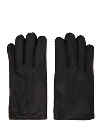 RRL Black Leather Officers Gloves
