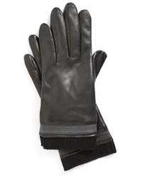 Fownes Brothers Topstitch Detail Leather Gloves