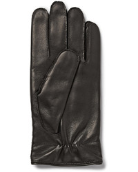 Bottega Veneta Cashmere Lined Intrecciato Leather Gloves