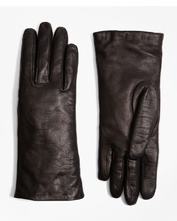 Brooks Brothers Cashmere Lined Leather Gloves