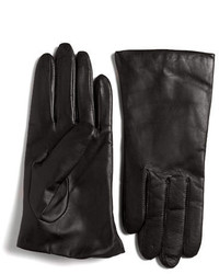 Lord & Taylor Cashmere Lined Leather Gloves