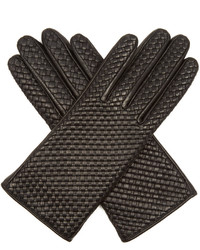 Agnelle Chloetresse Woven Leather Gloves