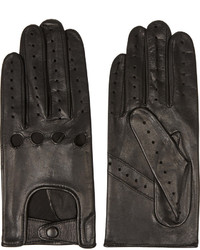 Agnelle Cutout Leather Gloves
