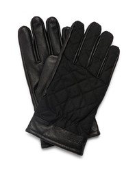 Barbour Dalegarth Leather Waxed Cotton Gloves