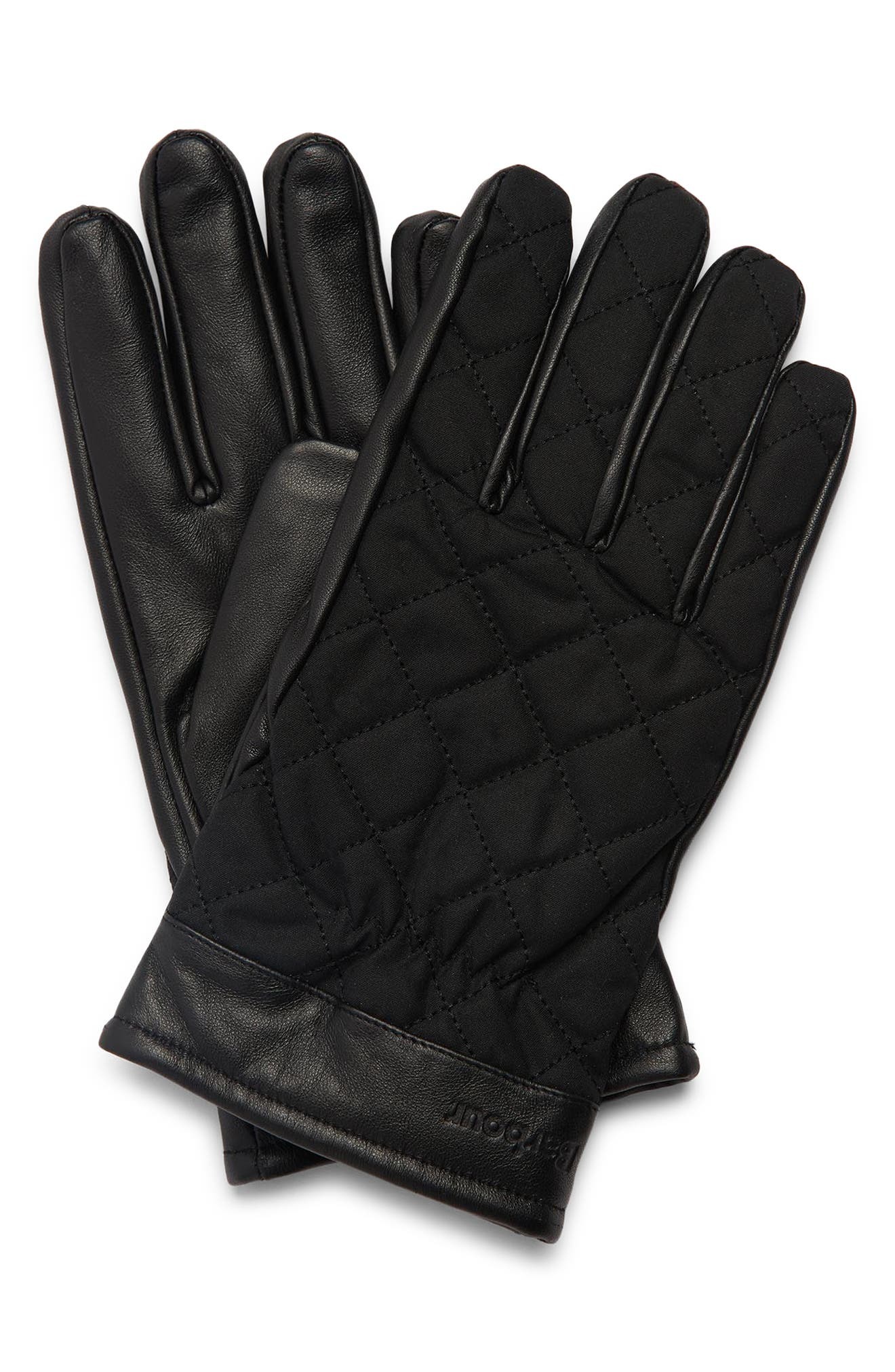 Barbour Dalegarth Leather Waxed Cotton Gloves, $60 | Nordstrom | Lookastic