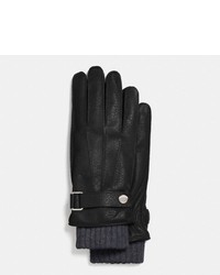 Coach Embossed Leather 3 In 1 Glove