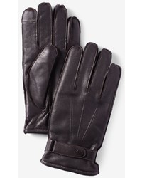 Express Tech Touchscreen Compatible Leather Gloves