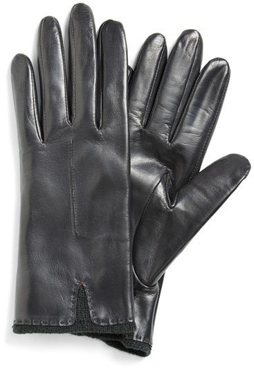 Style 7681 Large Fownes Genuine Leather Deep Purple/Eggplant   Gloves 