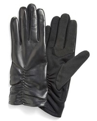 Fownes Brothers Ruched Leather Tech Gloves