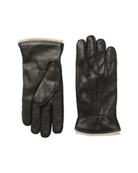 Bruno Magli Gathered Wrist Nappa Leather Gloves