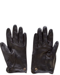 Gucci Gg Leather Gloves