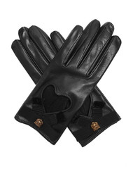 Gucci Grosgrain Bow Leather Gloves