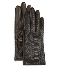 Guanti Giglio Fiorentino Pythonnapa Leather Gloves Blacknavy