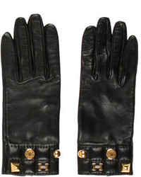 Hermes Herms Leather Logo Charm Gloves