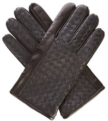 Bottega Veneta Intrecciato Leather Gloves, $390 | MATCHESFASHION