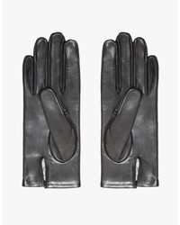 Italian Leather Glove In Black