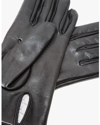 Italian Leather Glove In Black