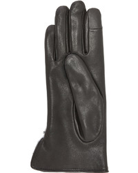 Agnelle Lapin Leather Fur Gloves