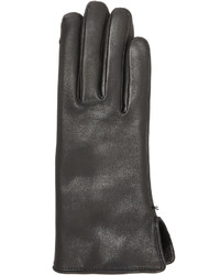 Agnelle Lapin Leather Fur Gloves