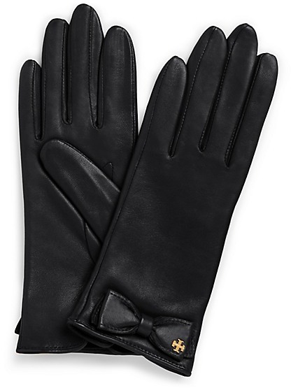 tory burch leather gloves