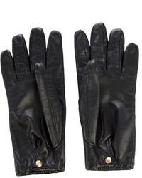 Loro Piana Leather Cashmere Gloves