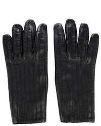 Loro Piana Leather Cashmere Gloves