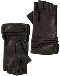 Portolano Leather Fingerless Slouch Gloves