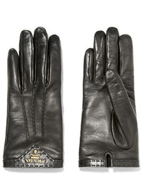 Prada Leather Gloves Black