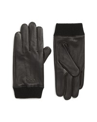 John Varvatos Star USA Leather Gloves