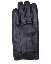 Marc by Marc Jacobs Leather Gloves With Snap Closure