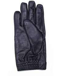 Marc by Marc Jacobs Leather Gloves With Snap Closure