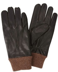 Haggar Leather Knit Gloves