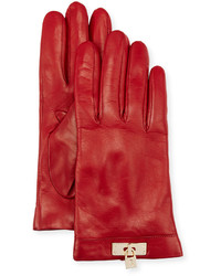Portolano Leather Lock Cuff Gloves