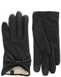 Asos Leather Touch Screen Bow Gloves