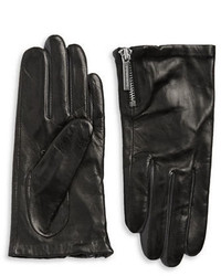Michael Kors Michl Kors Zip Cuff Leather Gloves