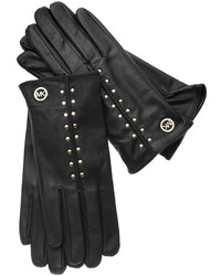 MICHAEL Michael Kors Michl Michl Kors Leather Astor Studded Gloves With Touch Tips