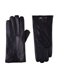 Barneys New York Nappa Leather Gloves Black
