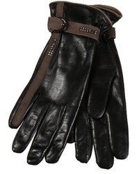 Restelli Nappa Leather Gloves With Crystals