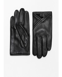 Other Stories Overlapping Fold Leather Gloves