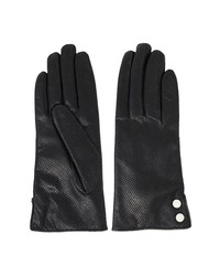 NICOLETTA ROSI Perforated Lambskin Leather Gloves