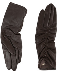 UGG Ruched Novelty Leather Smart Gloves